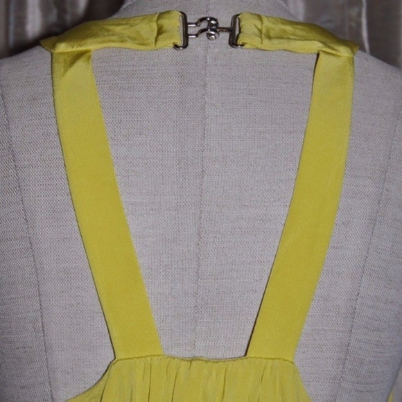 MARCIANO Yellow Pea Mini Cocktail Dress sz S NEW - Picture 3 of 9